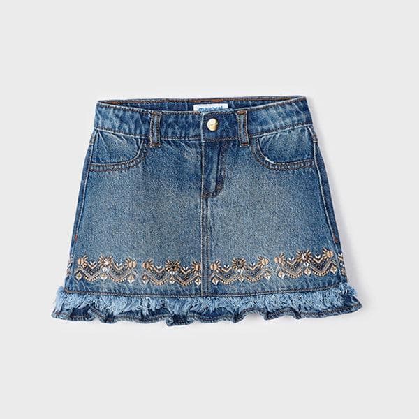BLUE DENIM SKIRT