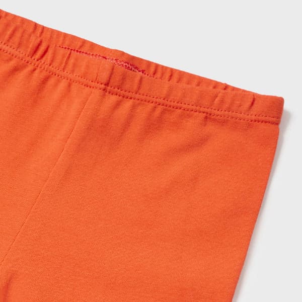 WHITE/ORANGE LEGGINGS W/BLOUSE SET