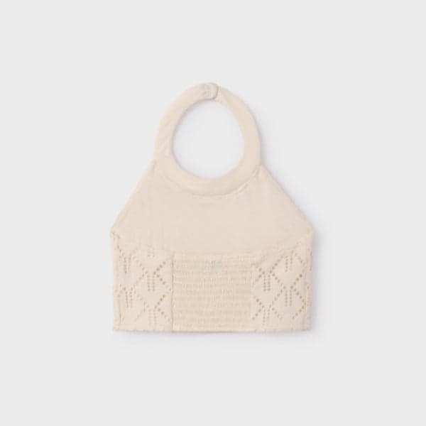 BEIGE HALTERNECK TOP