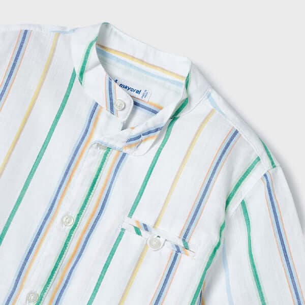 WHITE STRIPE S/S SHIRT