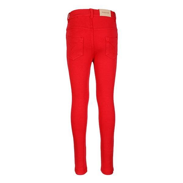 RED BASIC FLEECE TROUSERS