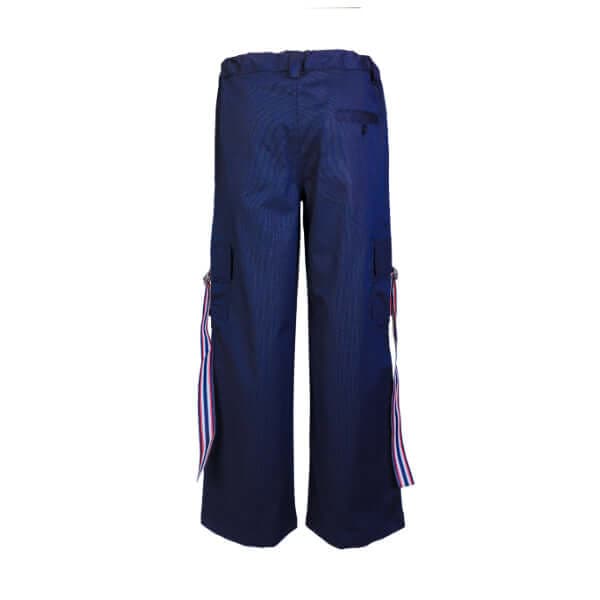 NAVY BLUE FLORAL S/S SHIRT & CARGO PANT SET