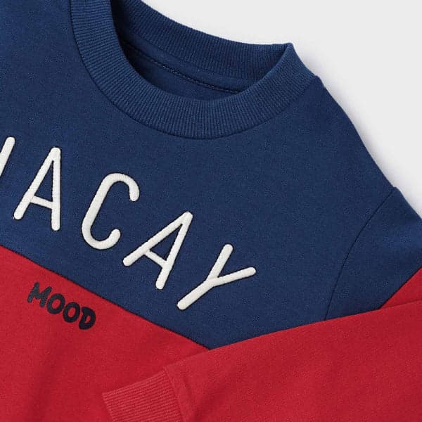 RED AND BLUE PULLOVER