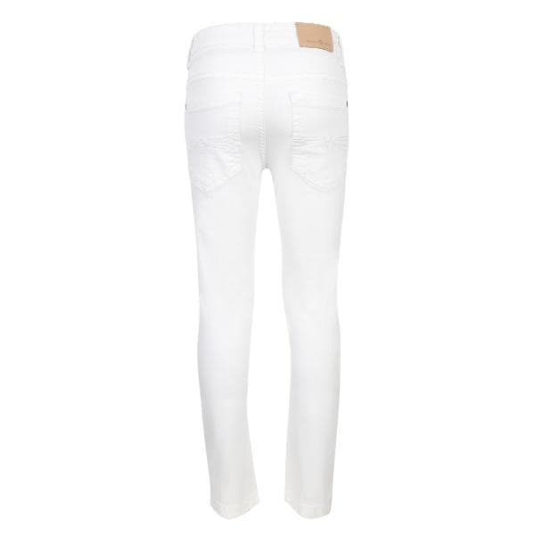 WHITE SLIM FIT SERGE TROUSER