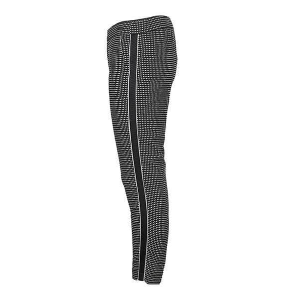BLACK SLIM FIT GINGHAM PANT