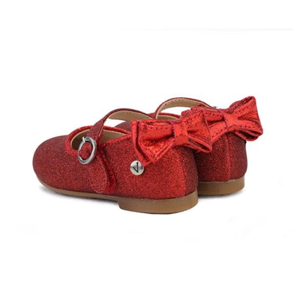 RED GLITTERY FORMAL SHOES