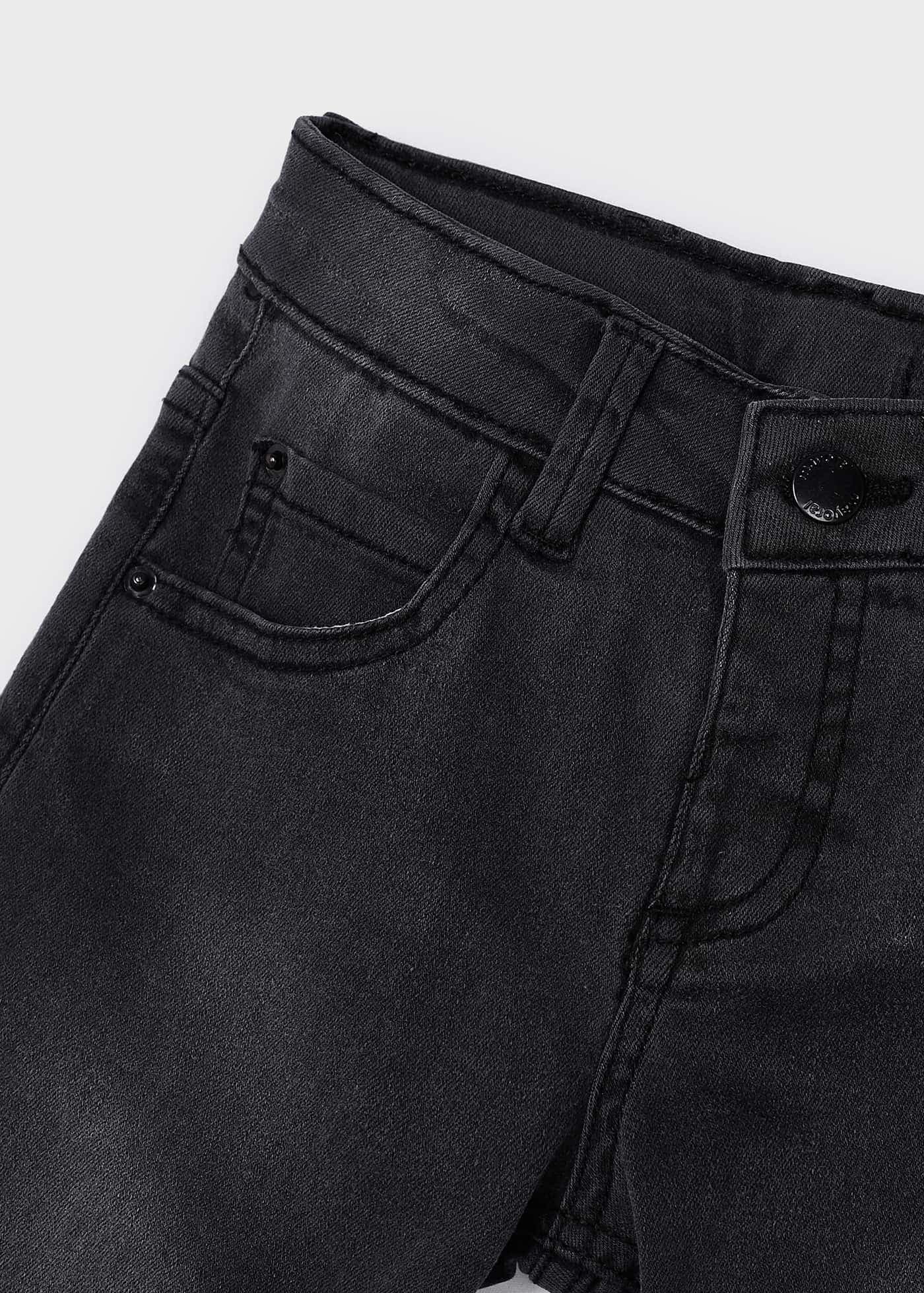 DARK GREY DENIM TROUSER