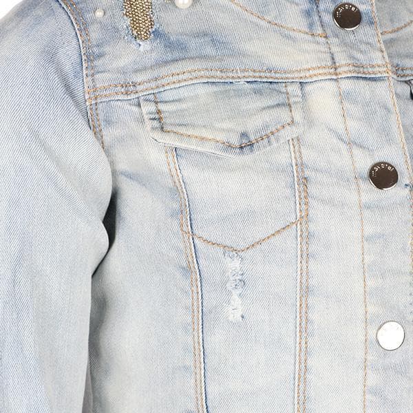 BLEACHED DENIM L/S JACKET