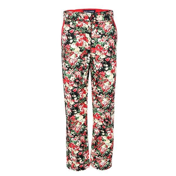 RED,LEMON FLORAL TROUSER