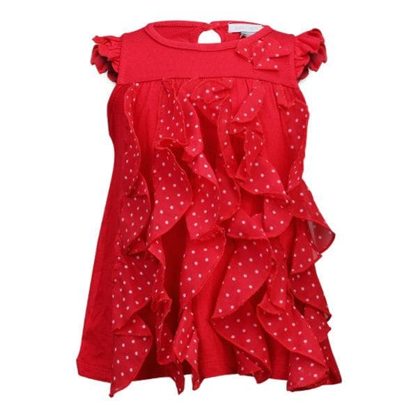 POLKA DOT RUFFLE DRESS