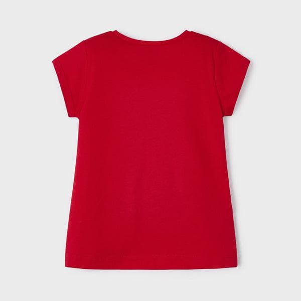 RED GRAPHIC T-SHIRT FOR GIRLS