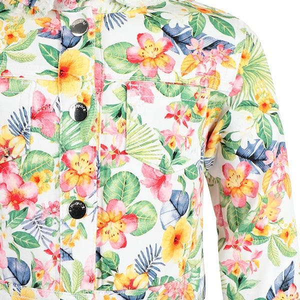 MULTI L/S FLORAL PRINT JACKET
