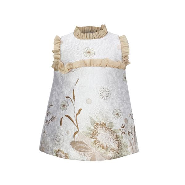 FLOWER PRINT DRESS WITH HAIRBOW