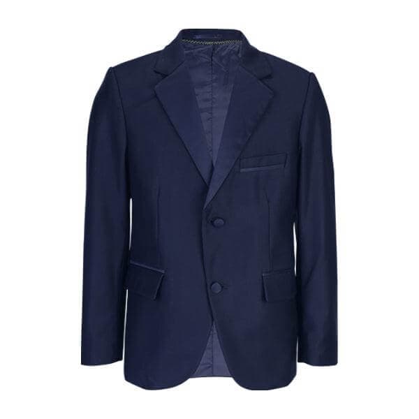 BLUE SATIN LAPEL 2 PIECE SUIT WITH BOW TIE