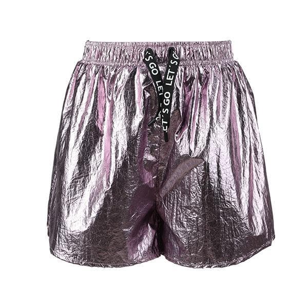 PINK METALLIZED SHORTS