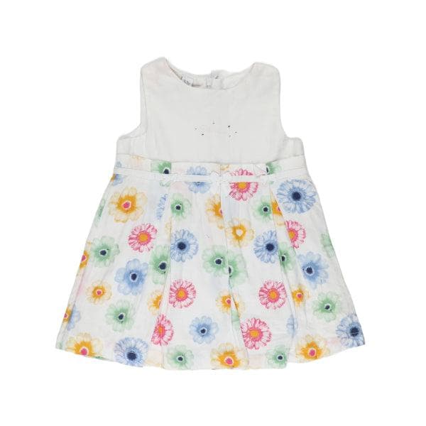 WHITE ENCHANTED FLORAL DRESS