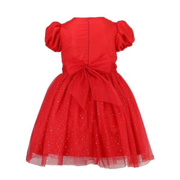RED DRESS WITH HAIR BOW