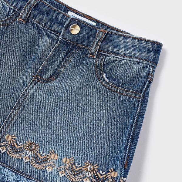 BLUE DENIM SKIRT