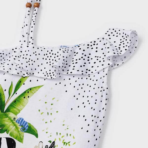 WHITE PRINT DRESS