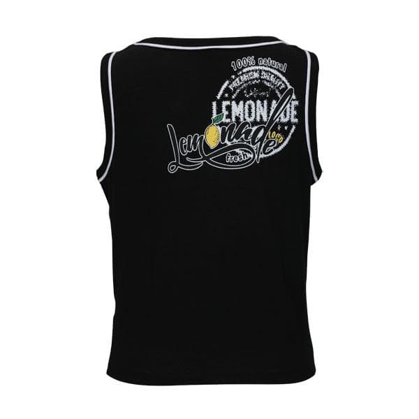 BLACK PRINT TANK TOP