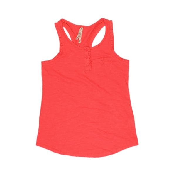 TOMATOS RED 3 BUTTONS TANK TOP