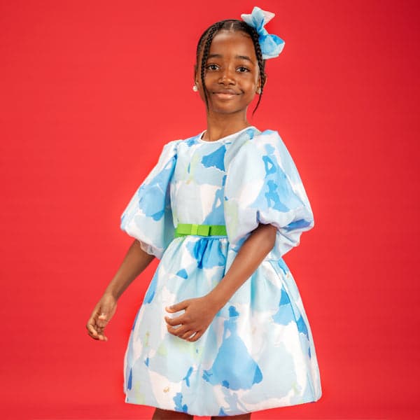 EYENBI DRESS WITH HAIRBOW