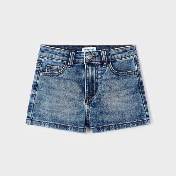 BLUE BASIC DENIM SHORT