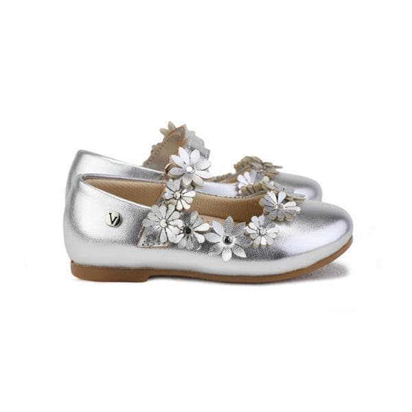 SILVER PATENT FORMAL SHOES