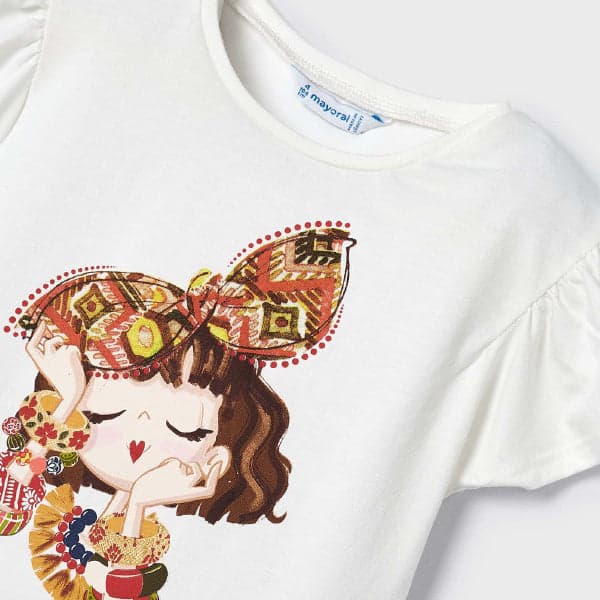 WHITE BLOUSE W/ HAIRBOW