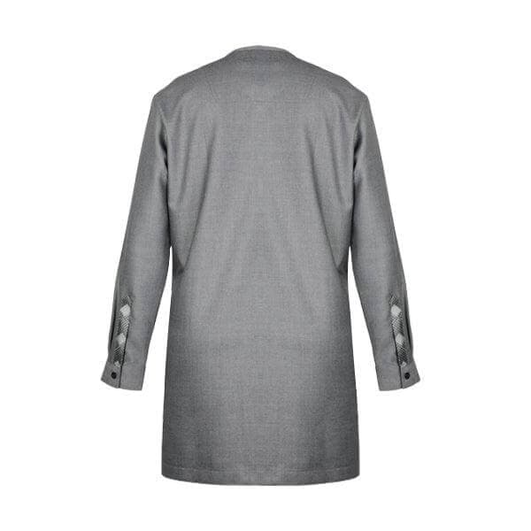 GREY PLAIN TUNIC TROUSER SET
