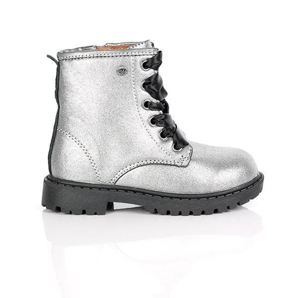 CHARCOAL PATENT BOOTIES