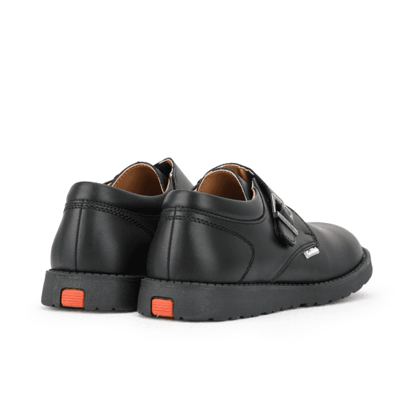 BLACK BOYS BUCKLE  SCHOOL SHOES