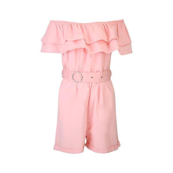 ORANGE BELTED PLAYSUIT