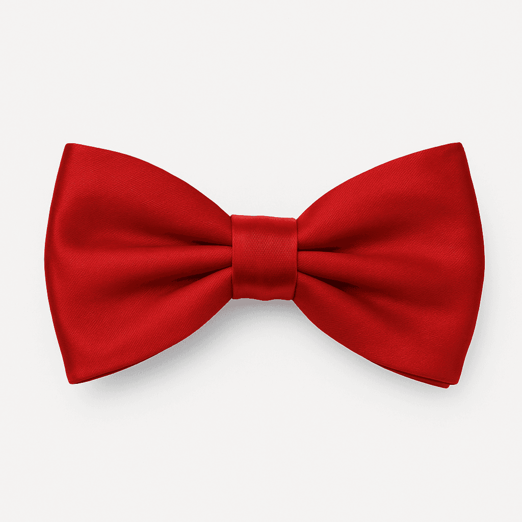 RED SATIN BOW-TIE Image