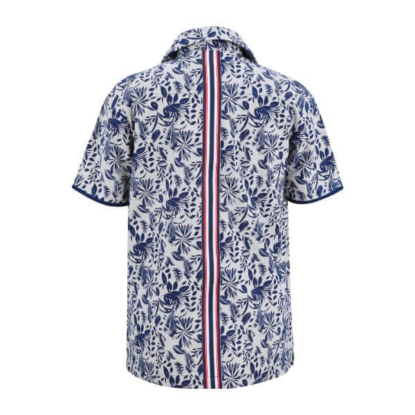 NAVY BLUE S/S CUBAN COLLAR SHORT SET