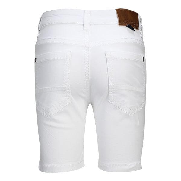 WHITE TWILL SHORTS