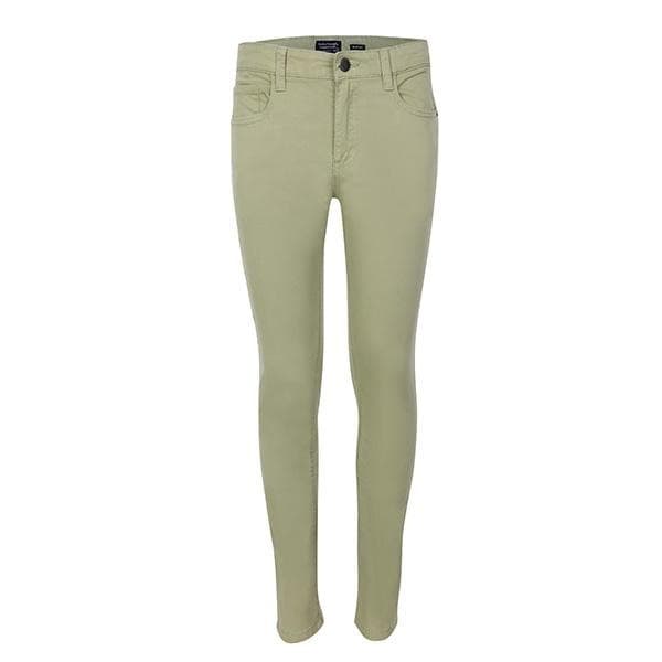 BEIGE SLIM FIT BASIC TROUSERS