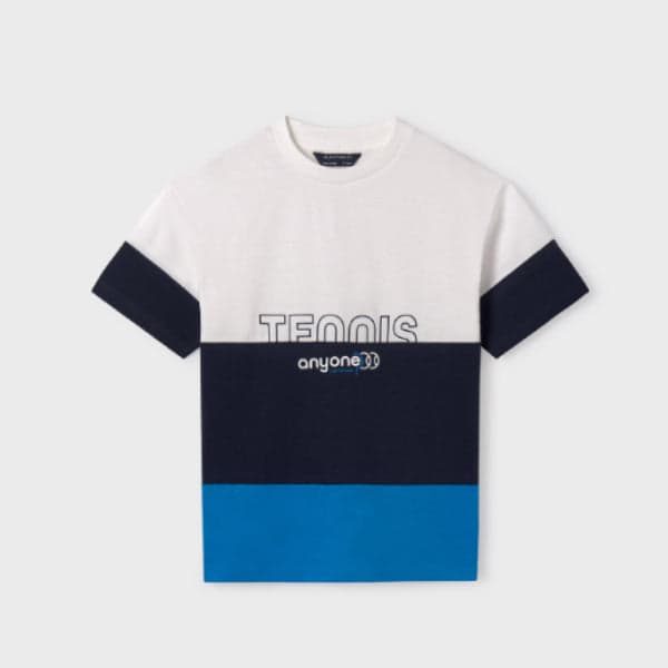 WHITE & BLUE S/S TSHIRT