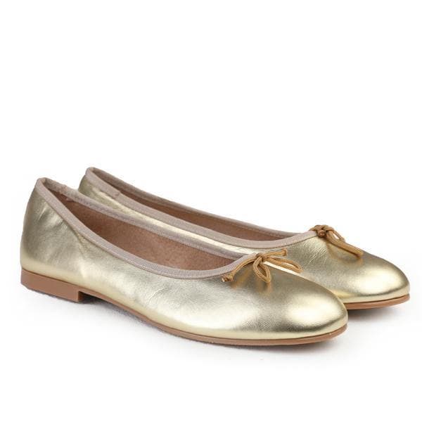 GOLD METALLIC BALLERINA