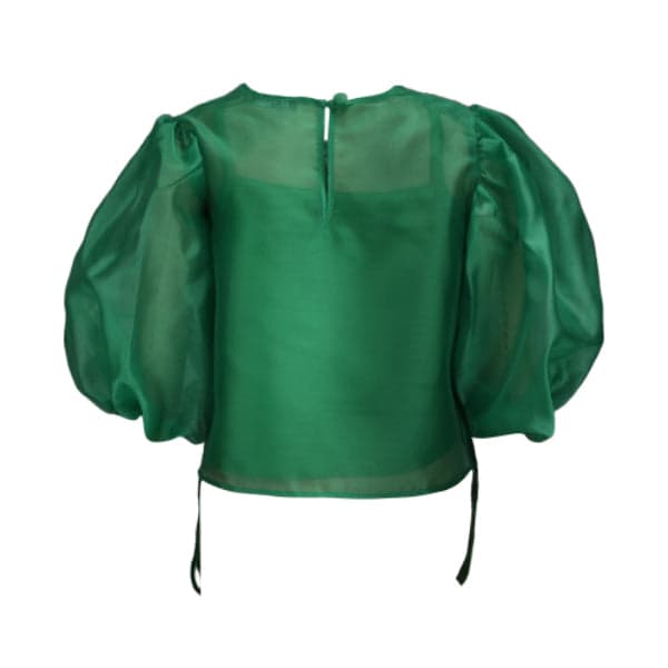 GREEN BLOUSE AND SEQUIN SKIRT SET  (3PC SET)