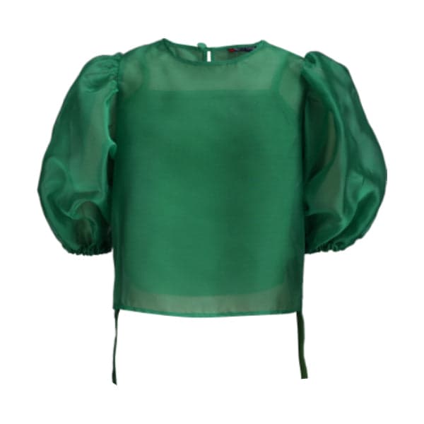 GREEN BLOUSE AND SEQUIN SKIRT SET  (3PC SET)
