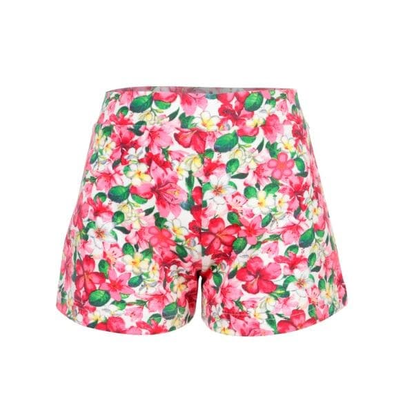 PINK FLORAL SHORT SET