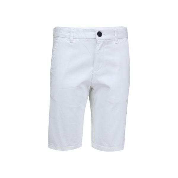 WHITE BASIC CHINO SHORTS