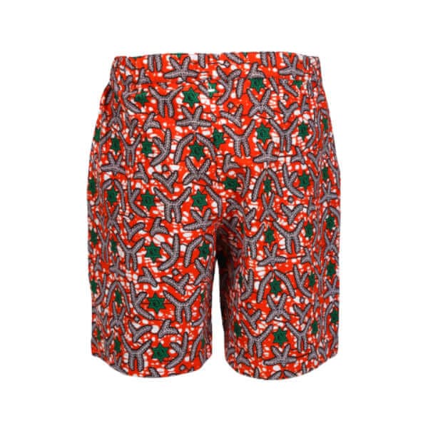 ORANGE ANKARA SHORT SET