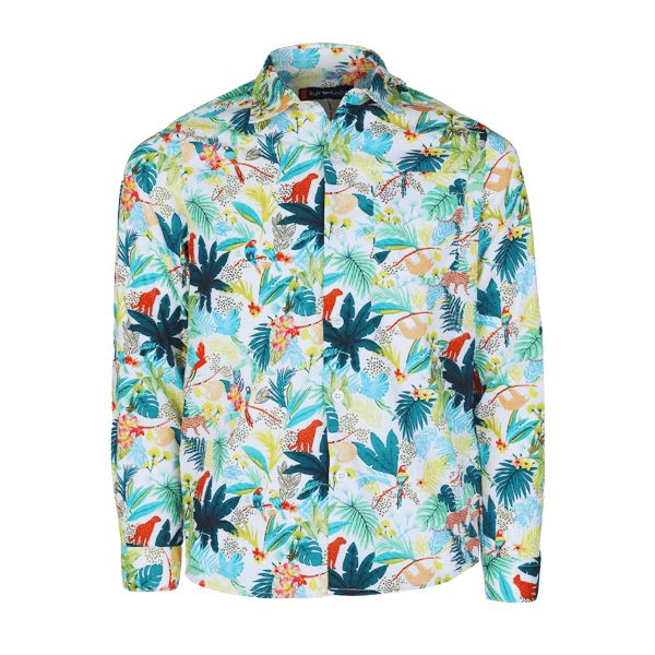 FLORAL PRINT L/S SHIRT
