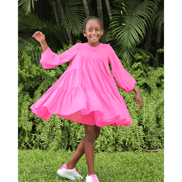 CHIFFON CARRIBEAN DRESS