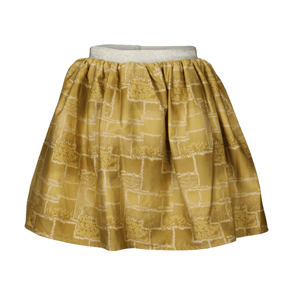 GOLD ORGANZA SKIRT SET