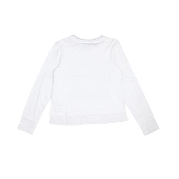 WHITE L/S GRAPHIC T-SHIRT