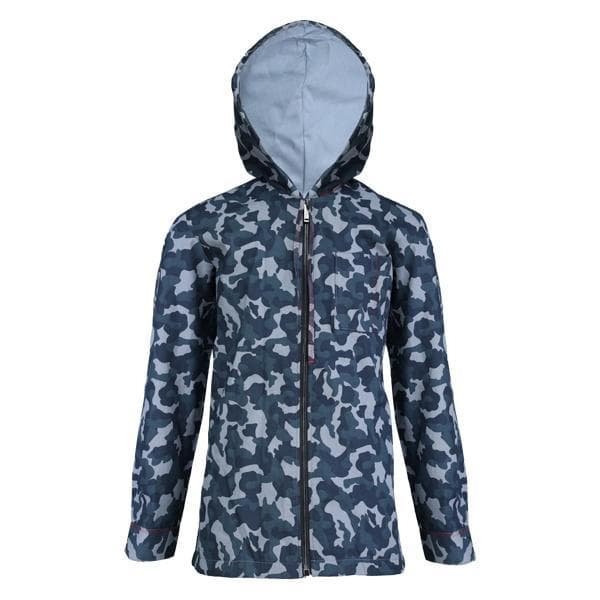 NAVY BLUE CAMO HOODIE