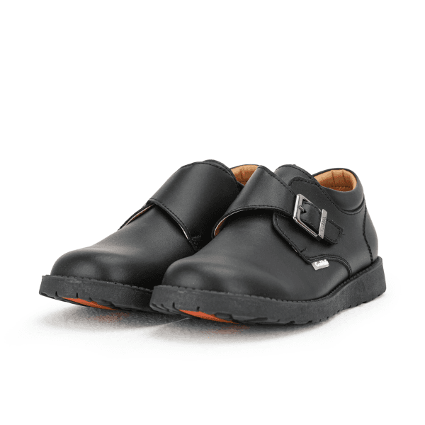 BLACK BOYS BUCKLE  SCHOOL SHOES